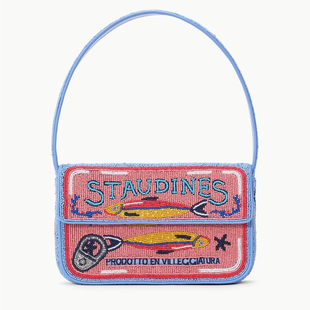 Staud Tommy Beaded Bag Staudines Pink